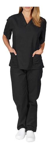 Conjunto De Uniforme Para Mujer En V Cargo Tapejogger, Panta