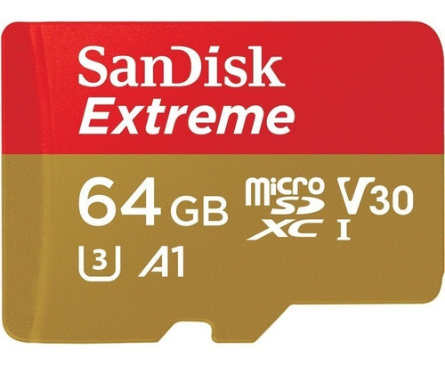 Sandisk Extreme Micro Sdxc 64gb 100mb/s U3 C10 V30 A1