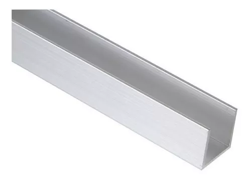 PERFIL U ALUMINIO ANODIZADO BLANCO LACAD0 REFERENCIA 1012L