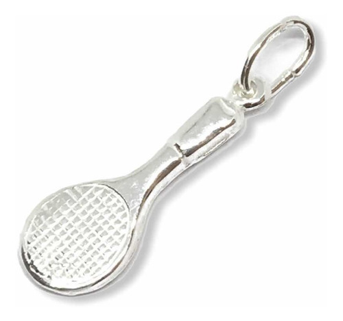 Dije Raqueta Plata 925 (arg50046)