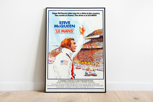 Poster Afiche Le Mans - Steve Mcqueen 60x90 - Solo Lámina