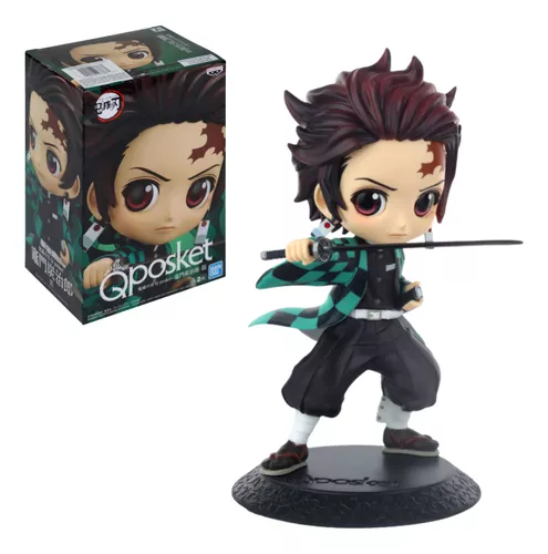 Boneco Demon Slayer Kimetsu no Yaiba Tanjiro Kamado Q Posket Ver A Bandai  Banpresto