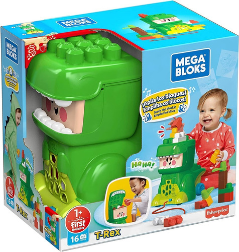 Mega Bloks T-rex Dinosaurio Jammy Stackers Con Sonido