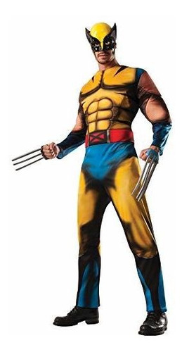 Disfraz Talla Standard Para Hombre De Wolverine De