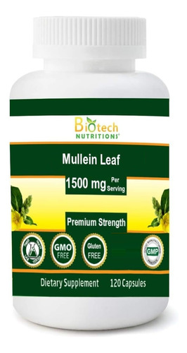 Biotech Nutritions | Mullein Leaf | 1500mg | 120 Capsules