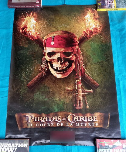 Poster Piratas Del Caribe Original De Cartelera Espectacular