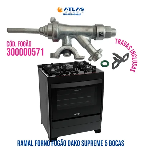 しょこぴょん 5/5 dweセット Ramal Válvula Forno Fogão Dako Supreme 5 Bocas 300000571