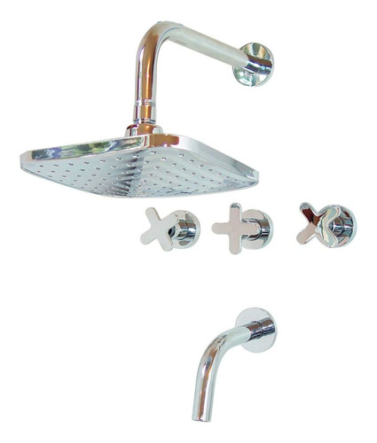 Griferia Ducha Aqualaf 16030 Mailen Embutir Con Transf P