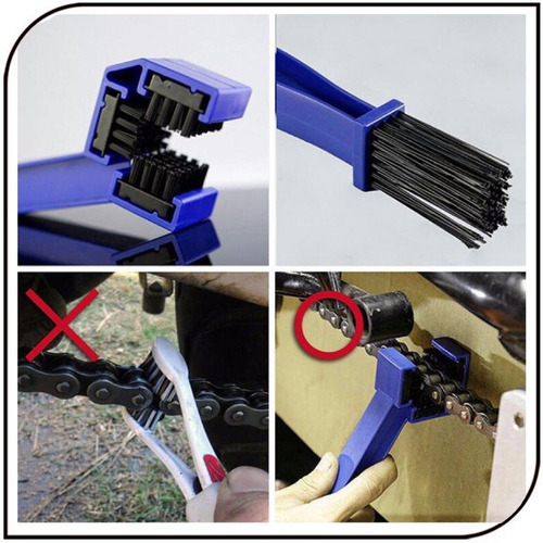 Imagen 2 de 4 de Cepillo Limpia Cadena Transmisión Bicicleta Moto - Racer