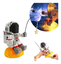 Comprar Astronauta Micro Mini juegos de construcción, juego de bloques de modelo espacial con kit de iluminación LED y globo pequeño, 1368 piezas de juguetes de regalo coleccionables geniales para