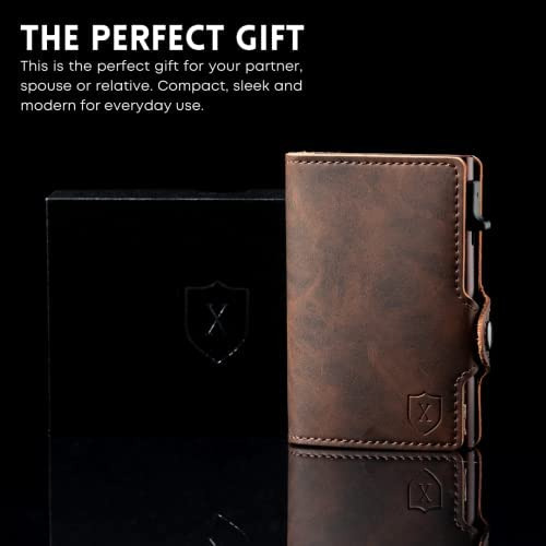 Cartera De Piel Xclusive Para Hombre | Cartera Rfid Triple D