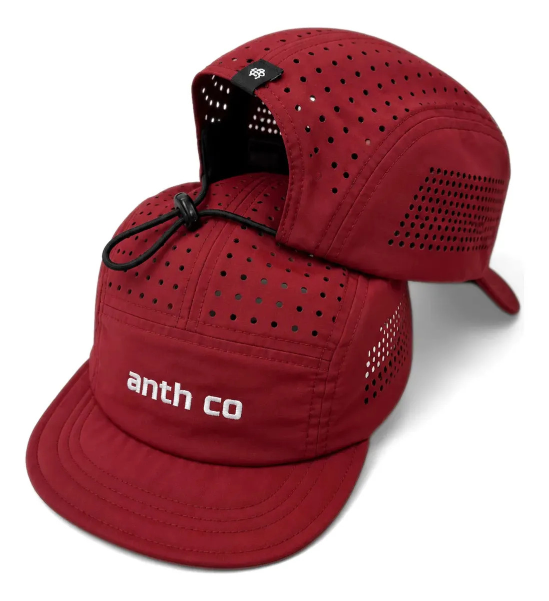 Boné Five Panel Esportivo Fresh Anth Co Respirável Unissex Bordô Único