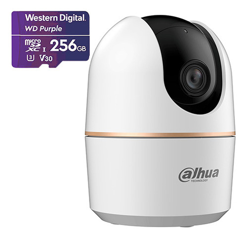Kit Videovigilancia Cronos Cámara Dahua Ip Pt H5A 5mp audio wifi + Micro SD 256gb + Accesorios - Kit CCTV DH-H5A-256GB (Memoria Micro SD WD Purple 256GB)