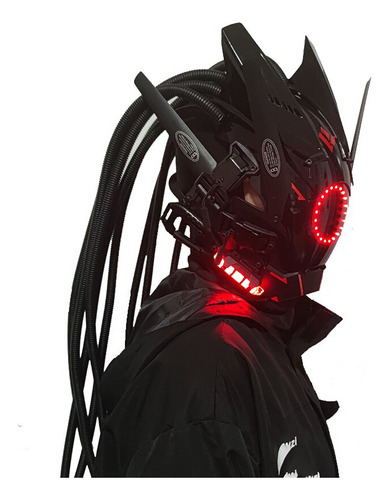 Máscara Cyberpunk De Pipe Dreadlocks For Cosplay, Máscara E