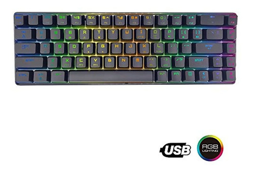 Teclado Mecánico Del 60%, Rgb, Teclado Para Juegos Con Cable