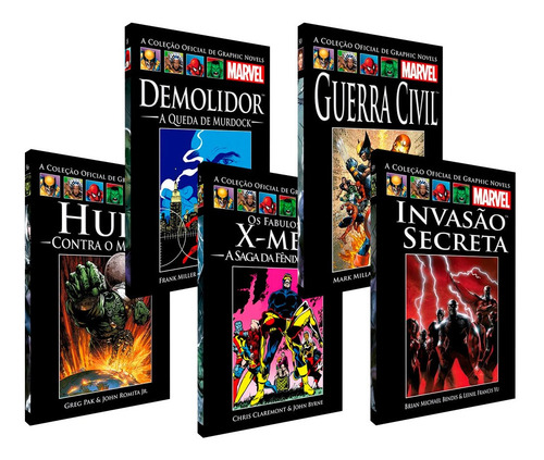 Imagem 5 de 5 de Pacote Marvel 15 Salvat Capa Vermelha Ou Preta - Hqs De Luxo