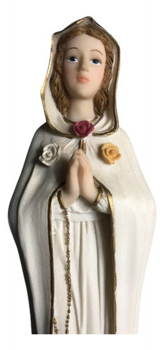 Virgen Rosa Mistica Imagen Religiosa Estilo Barroco24cm Alto