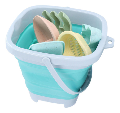 Set De Playa Sand Toys, Juego De Baldes Y Palas Plegables