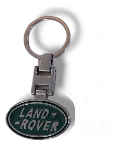 Llavero Cromado Importado Metal Logo Land Rover Ambos Lados