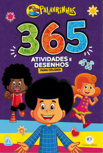3 Palavrinhas - 365 atividades e desenhos para colorir, de Almeida, Vanessa. Editora Ciranda Cultural, capa mole, edição 1 em português, 2023