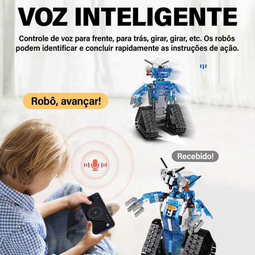 Camewin Blocos Construção Brinquedo Robô Relâmpago 369 Peças