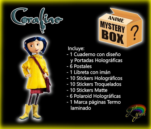 Caja Misteriosa Coraline Mystery Box Anime Envío Gratis