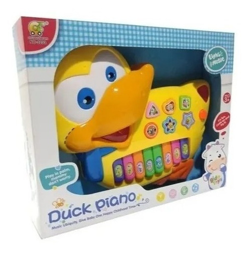 Organeta Piano Pato Musical Juguete Para Bebe