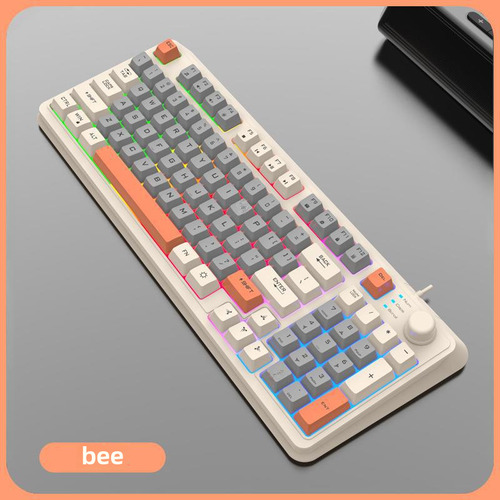 . Dazzle Silver Fox K82 Bee Edition - Teclado K82 Elegante