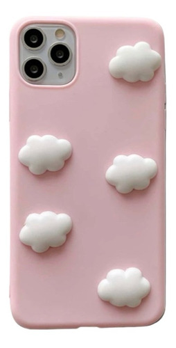 Carcasa Funda Para iPhone 12 Pro Max / Xr Modelo Nubes Pink 