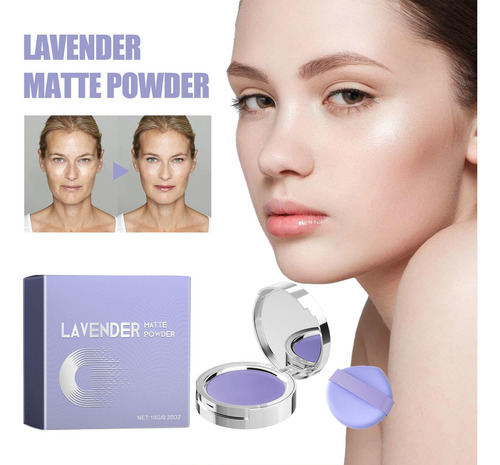 X Polvo Fijador Facial Mate De Lavanda Chillab Maquillaje