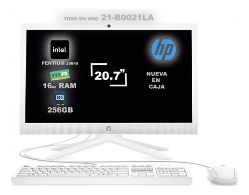 Computadora Hp Aio 21-b0021la 21  16ram 256ssd W11 Home