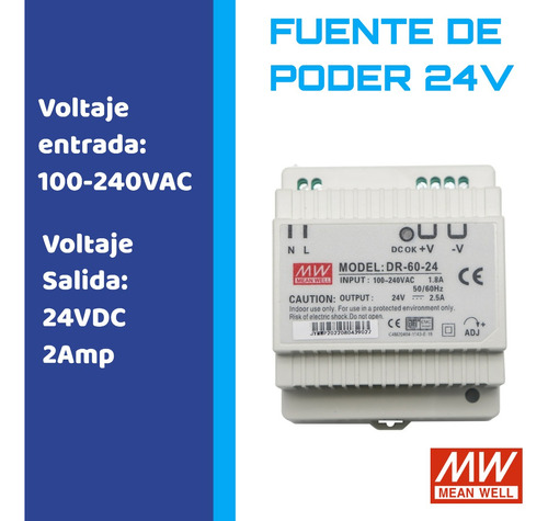 Fuentes De Poder 24vdc 2amp Riel Din