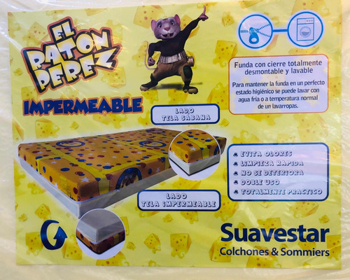 Colchon Infantil Suavestar 135x75 Impermeable Envío Gratis!