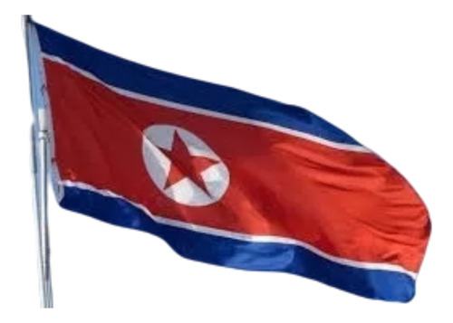 Bandeira Coreia Do Norte 1,5mx90cm Festas Decoração