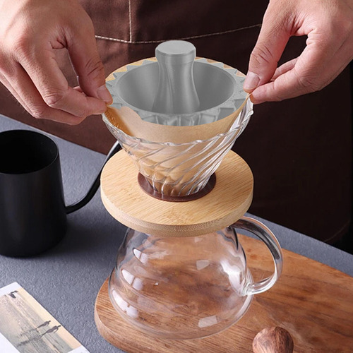 Filtro De Café Cono Dripper Portable Reutilizable, Gris