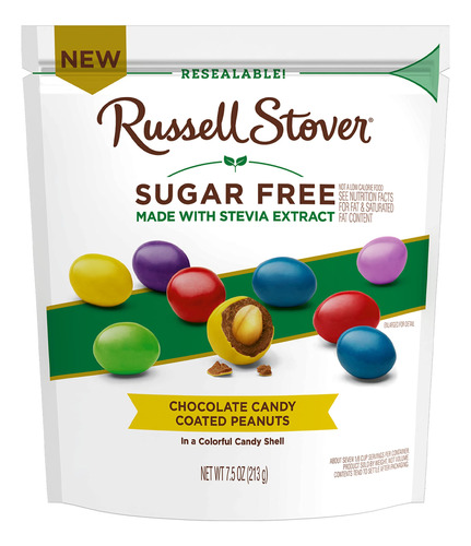 Russell Stover Gemas De Man Recubiertas De Caramelo De Choco