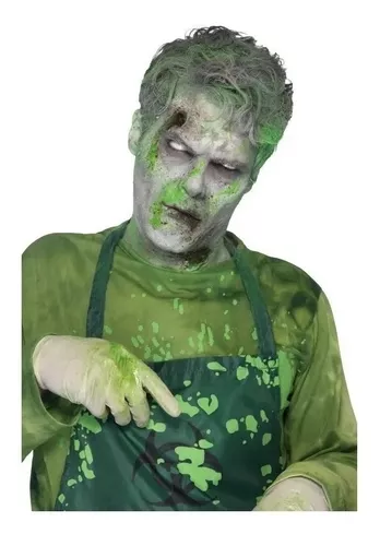 6 X Sangre Verde Zombie Maquillaje Artificial Real Halloween