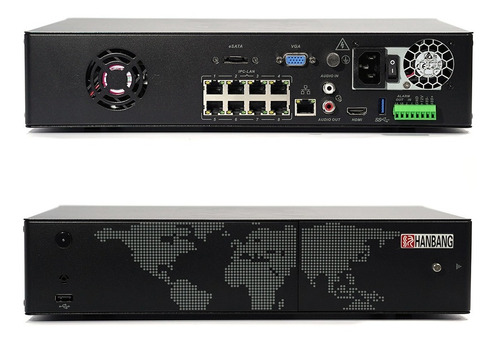 Nvr Ip 24 Canales 5mpx Hanbang (8 Poe - 2 Hdd In)