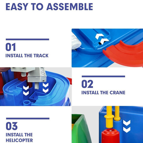 Imagen 4 de 8 de Pista De Carreras Cubicfun Para Niños Juguete Cochecitos