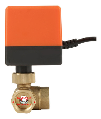 De G1/2 Dn15 Latón 3 Vías 220vac Bola Motorizada Eléctrica