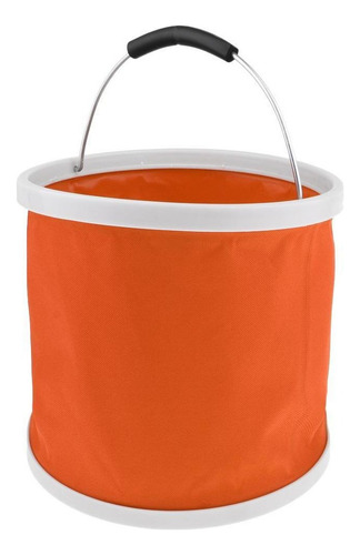 Cubo Plegable For Agua, Ideal For Acampar Y Pescar.