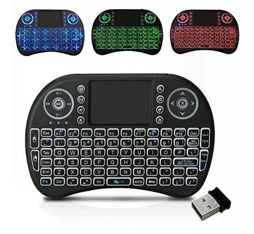 Mini Teclado Inalámbrico Touchpad Qwerty Smart Tv Box Laptop