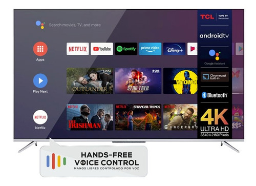 Smart Tv 65  4k Uhd Android Control Voz Hdr L65p715 Tcl