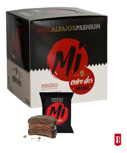 Alfajor Mini Premium Entre Dos Blanco O Negro - Caja X20 Ud