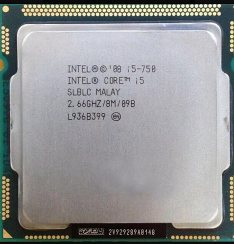 Processador Intel® Core I5-750Cache 8m, 2,66 Ghz