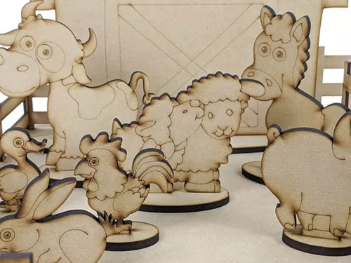 Puzzle 3d Proyectarte, Granja + Animales, Juego Madera Niños