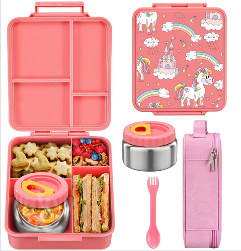 Maison Huis Lonchera Bento Para Niños Con Termo De Sopa De 8