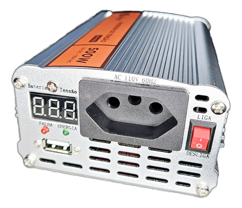 Inversor Conversor De Tensao Transforma 12v P/ 110v 500w