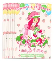 Comprar 30 Invitaciones Cumpleaños Niña Rosa Rosita Fresita Rosita Fresita 2