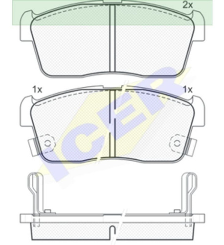 Pastilla De Freno Delantera-chevrolet Daihatsu Holden 181452